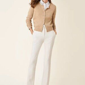 NWT - Ann Taylor Winter White Sofia Straight Leg Pants - 6 Petite